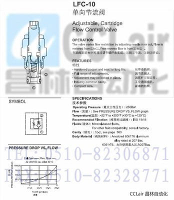 無(wú)錫市昌林自動(dòng)化科技LFC-10-K系列單向節(jié)流閥產(chǎn)品解析